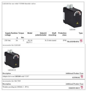 Servomotor para damper Honeywell LKS160 - HONEYWELL - Image 3