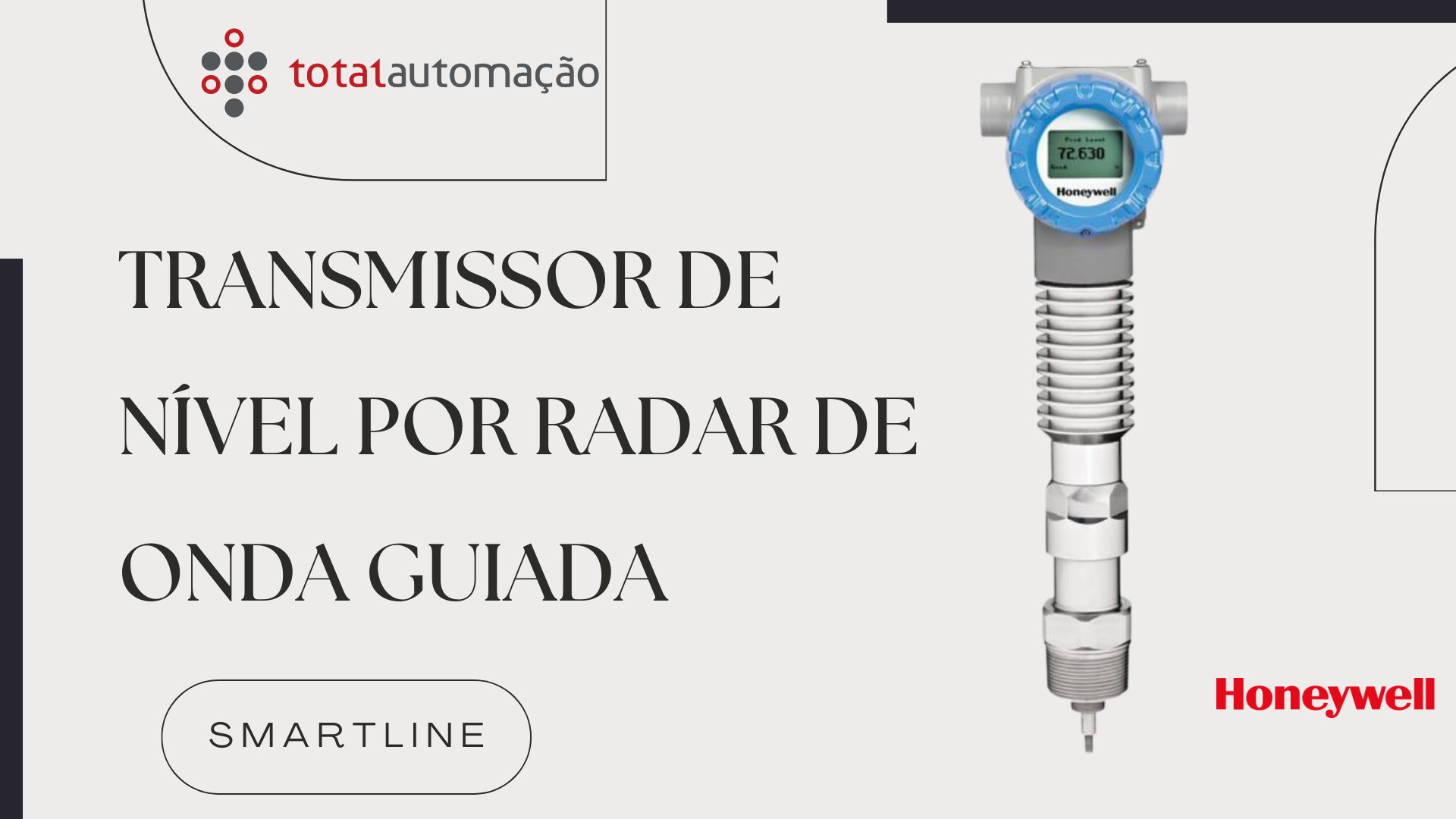 transmissor de nível por radar de onda guiada, parte da linha Smartline